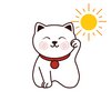 Maneki Neko solaire