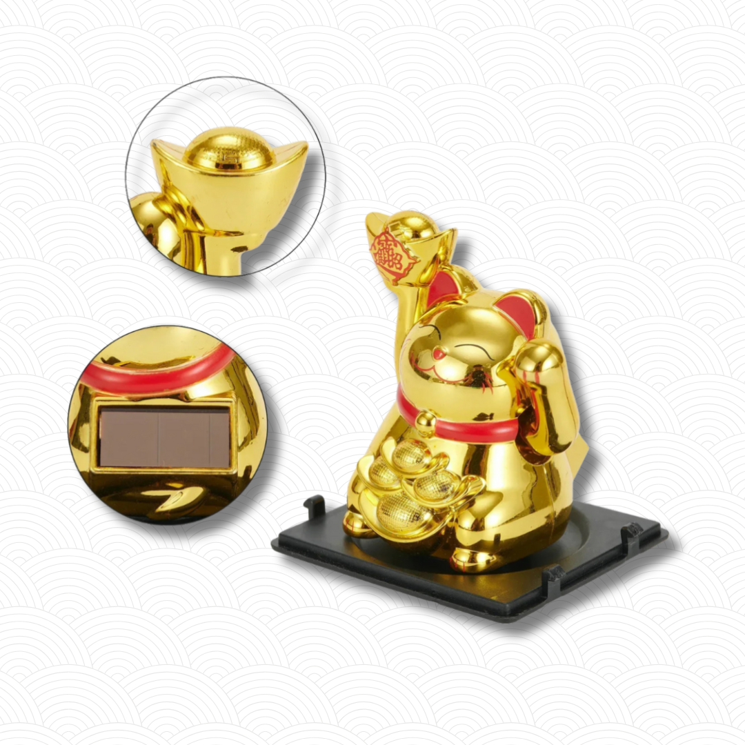 Porte_bonheur_japonais_solaire_or 5