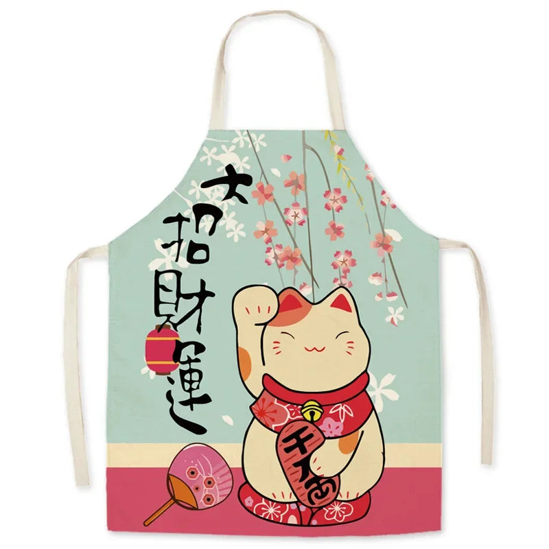 Tablier Maneki Neko "Pastel' Kawaï