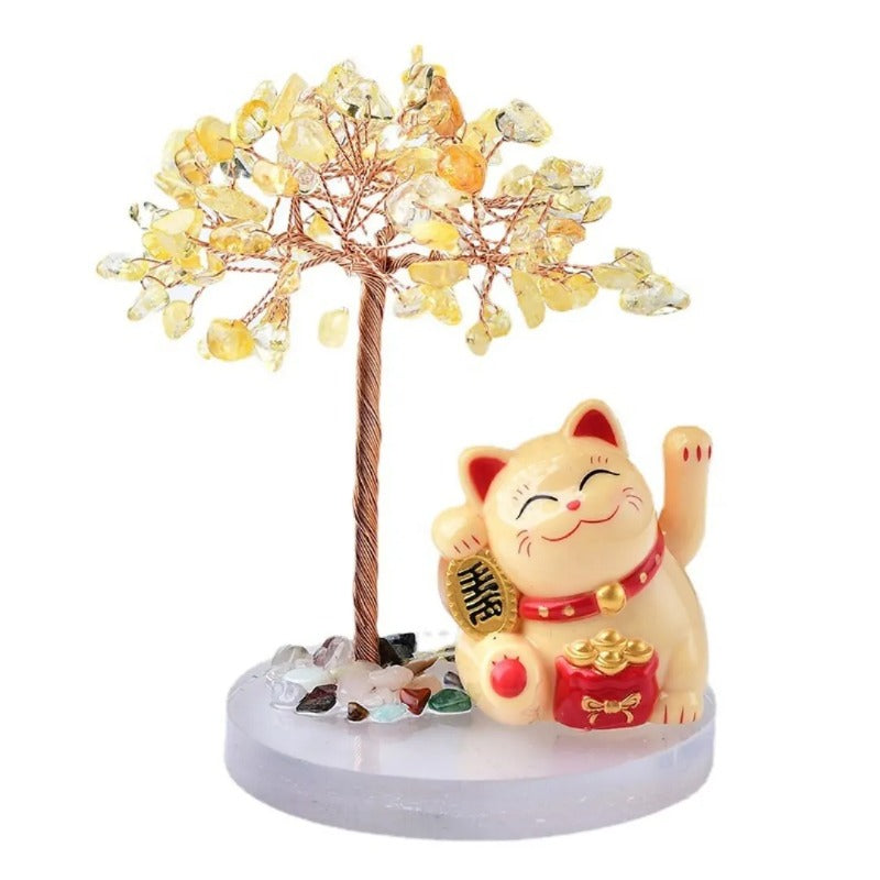 Maneki Neko et son arbre de vie "Topaz"
