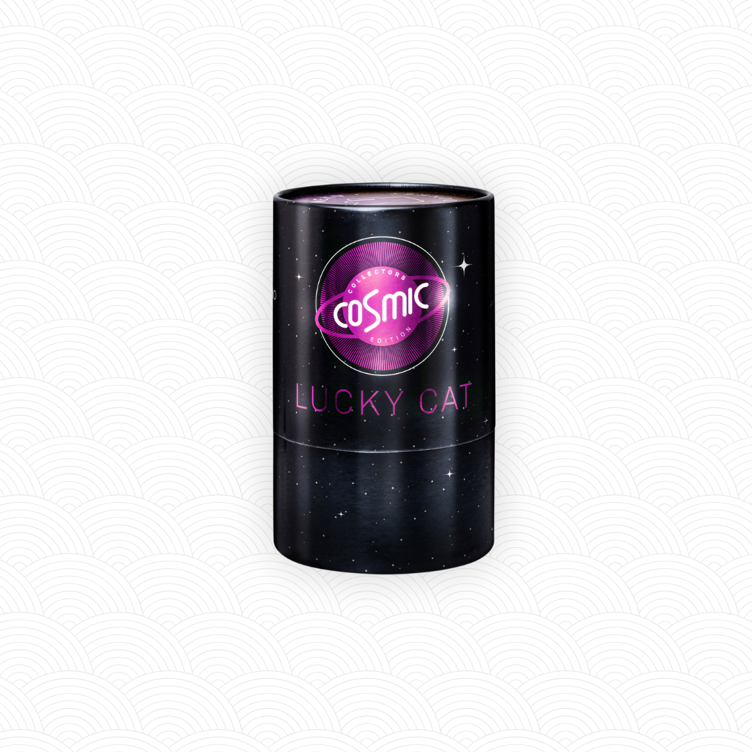 Maneki Neko "Cosmic" Rose brillant <br>Lucky cat Cosmic n°3 Venus Shiny Pink