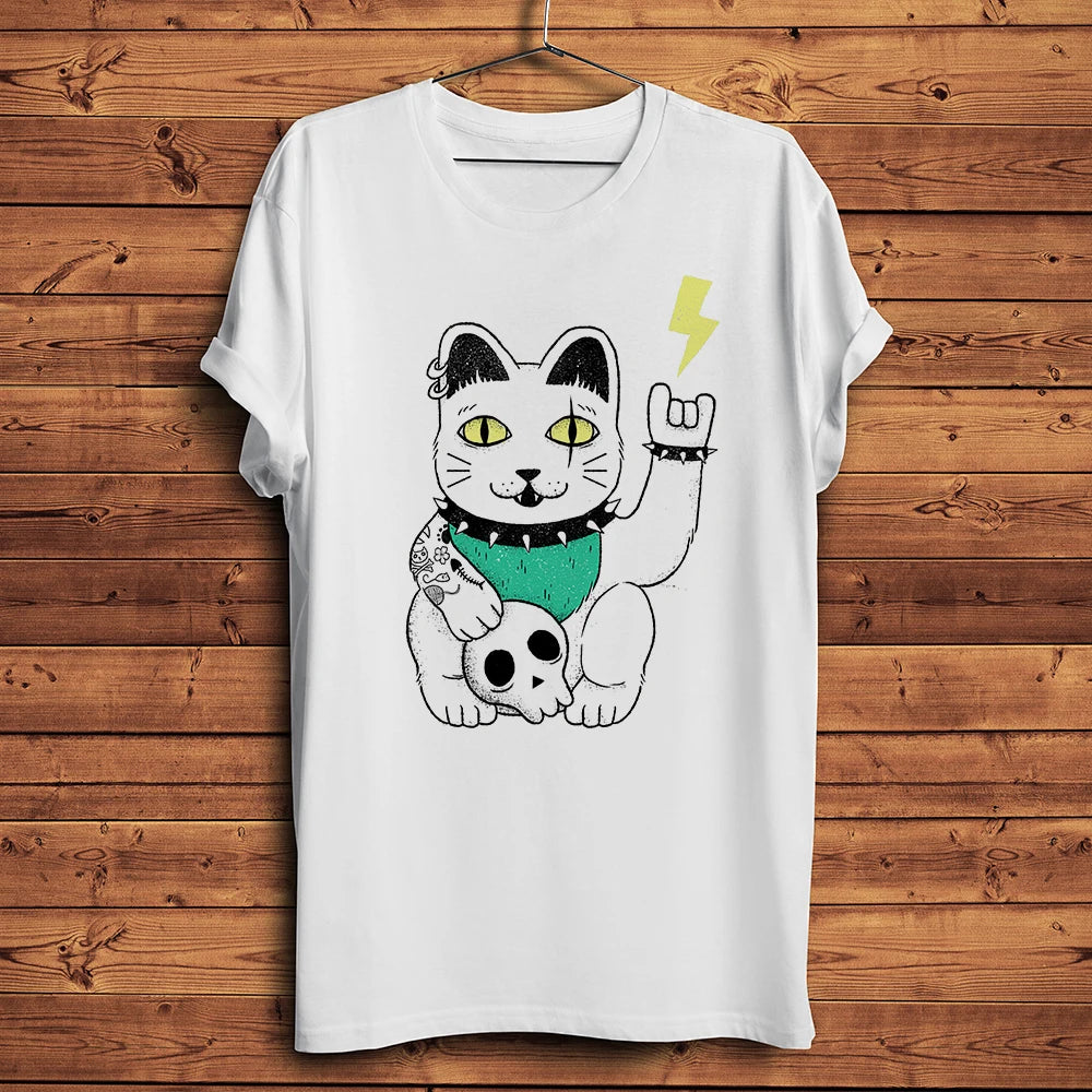 T-shirt Maneki Neko punk