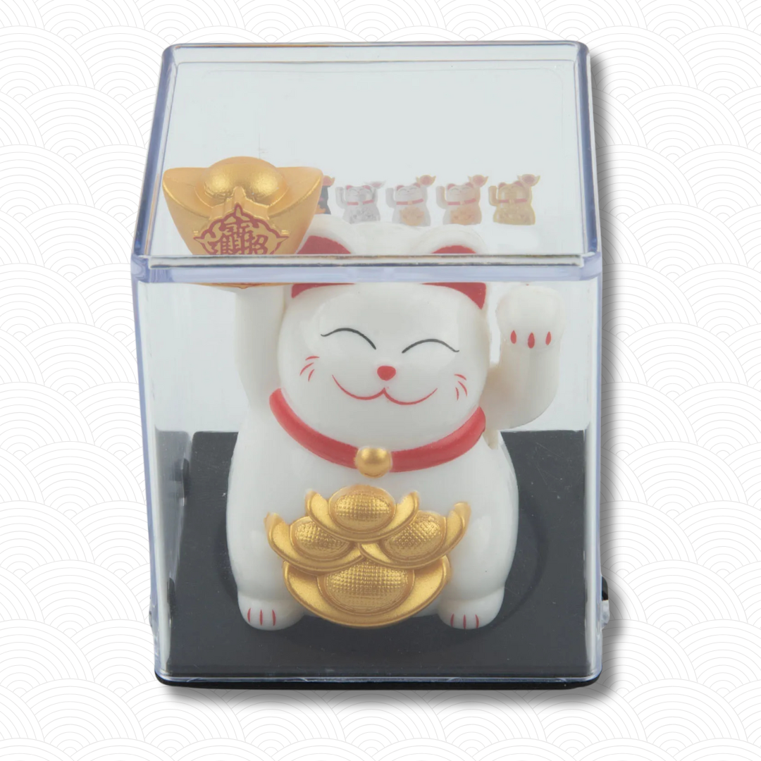 Porte bonheur japonais solaire blanc