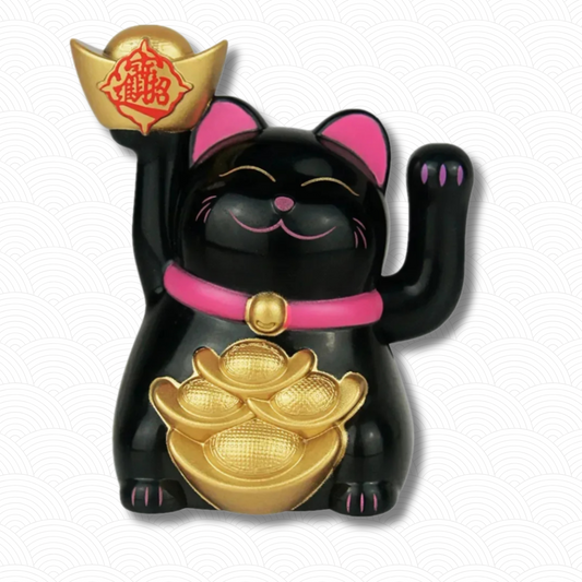 Porte bonheur japonais solaire noir