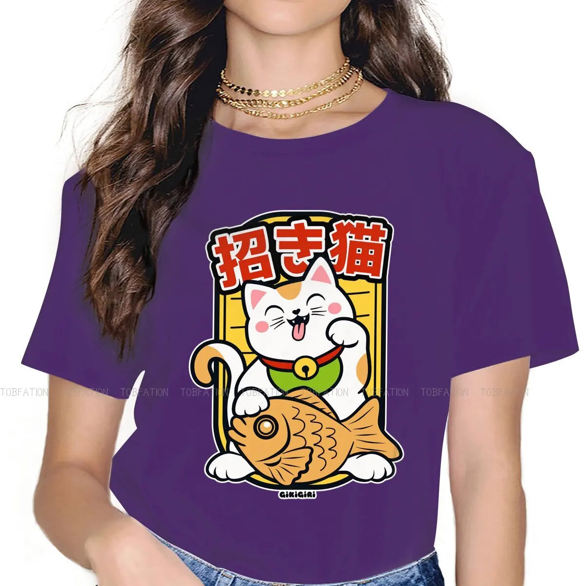 T-shirt Maneki Neko femme