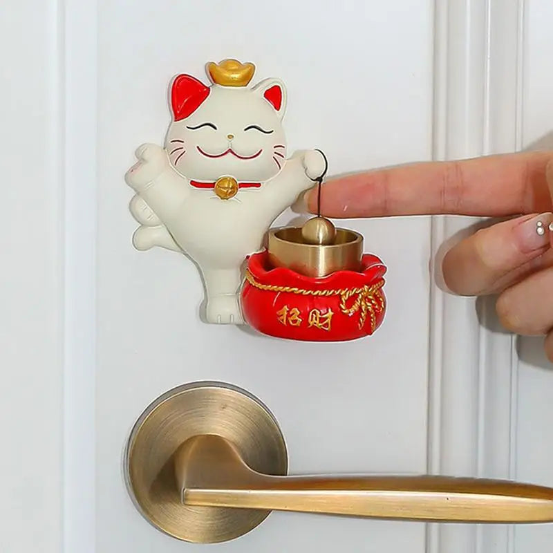 Clochette de porte Maneki Neko acrobate
