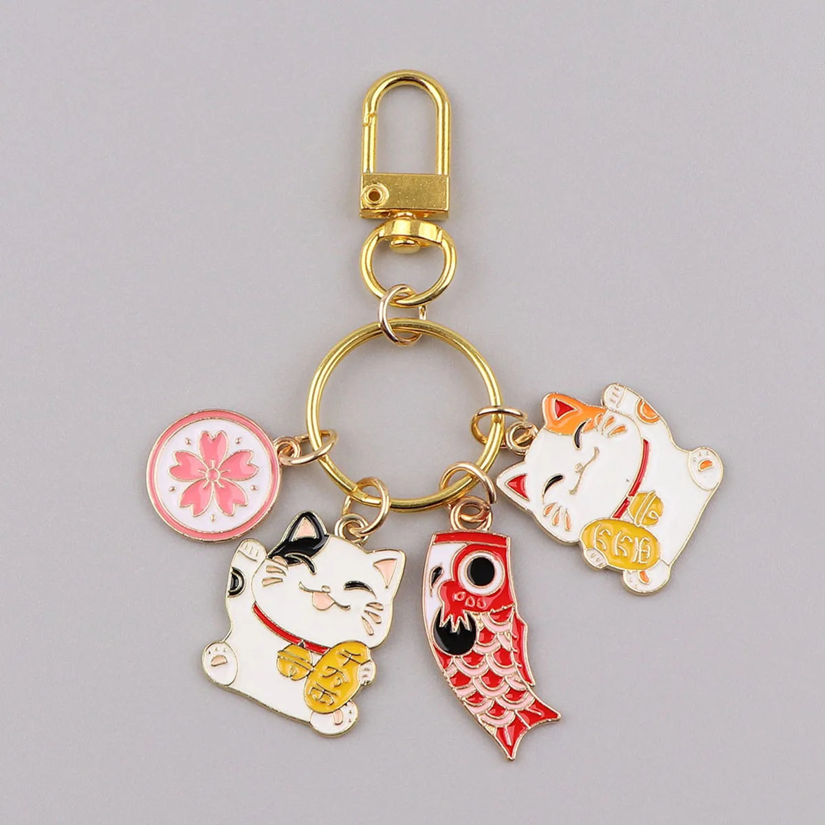 Double Porte clefs Maneki Neko