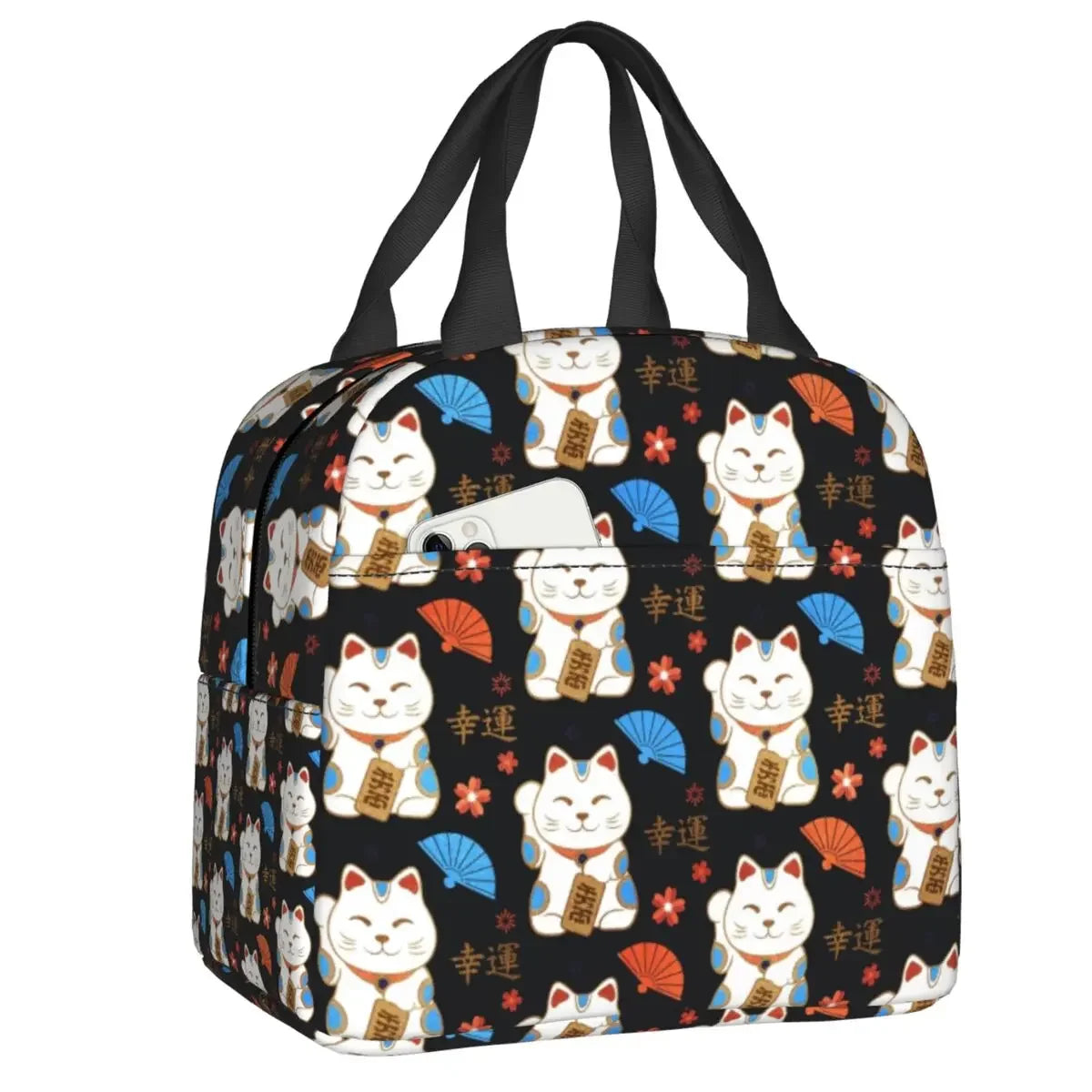 Sac isotherme Maneki Neko Noir