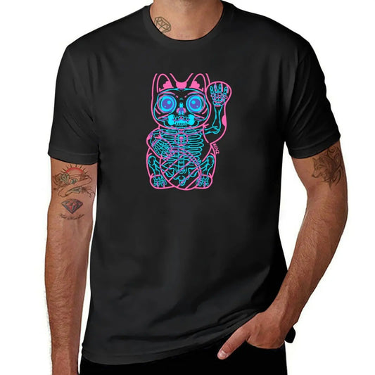 T-shirt Maneki Neko Cyberpunk