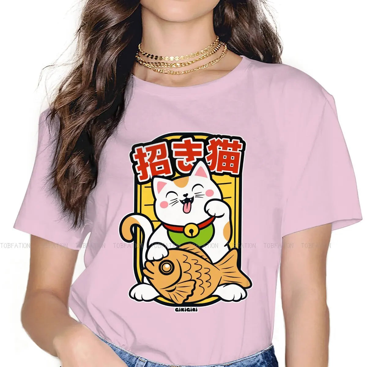 T-shirt Maneki Neko femme
