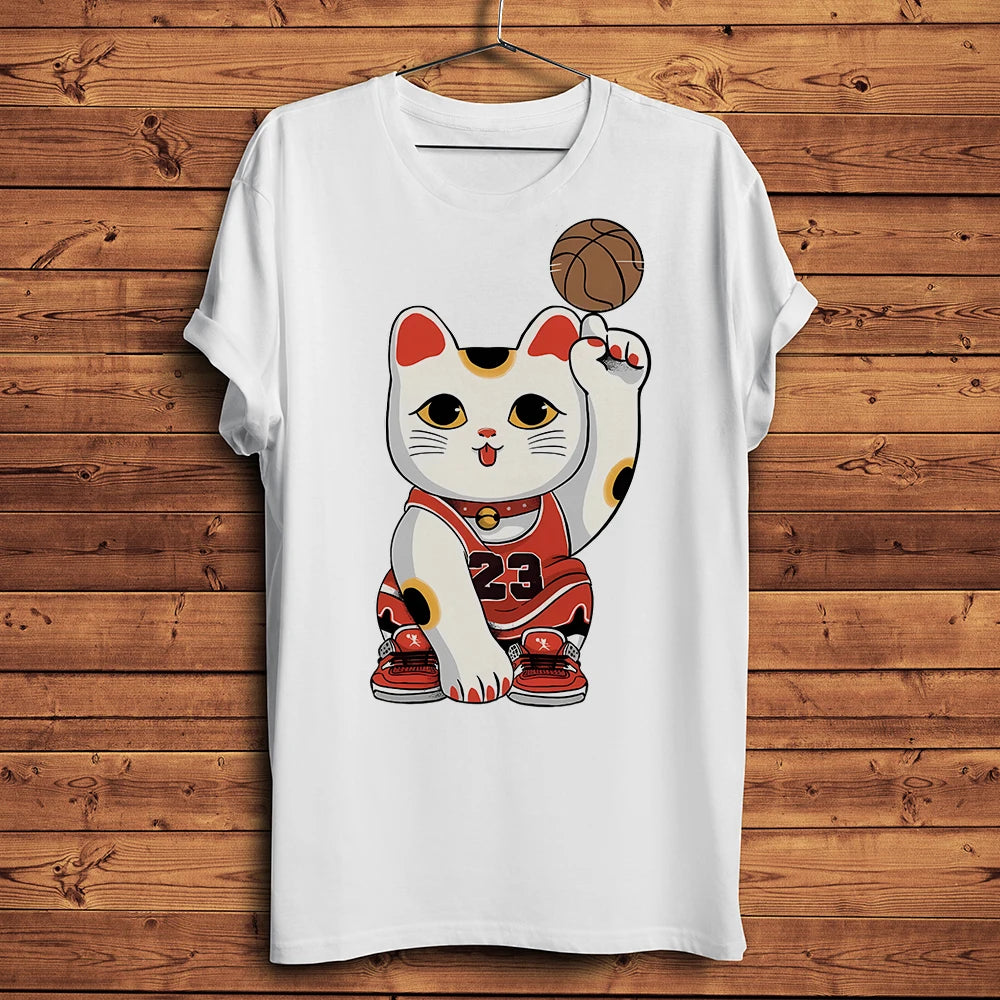 T-shirt Maneki Neko basketteur