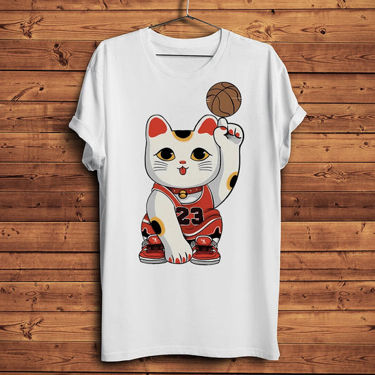 T-shirt Maneki Neko basketteur