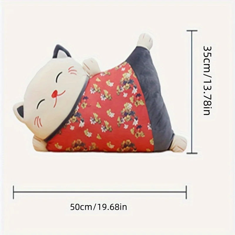 Peluche coussin Maneki Neko