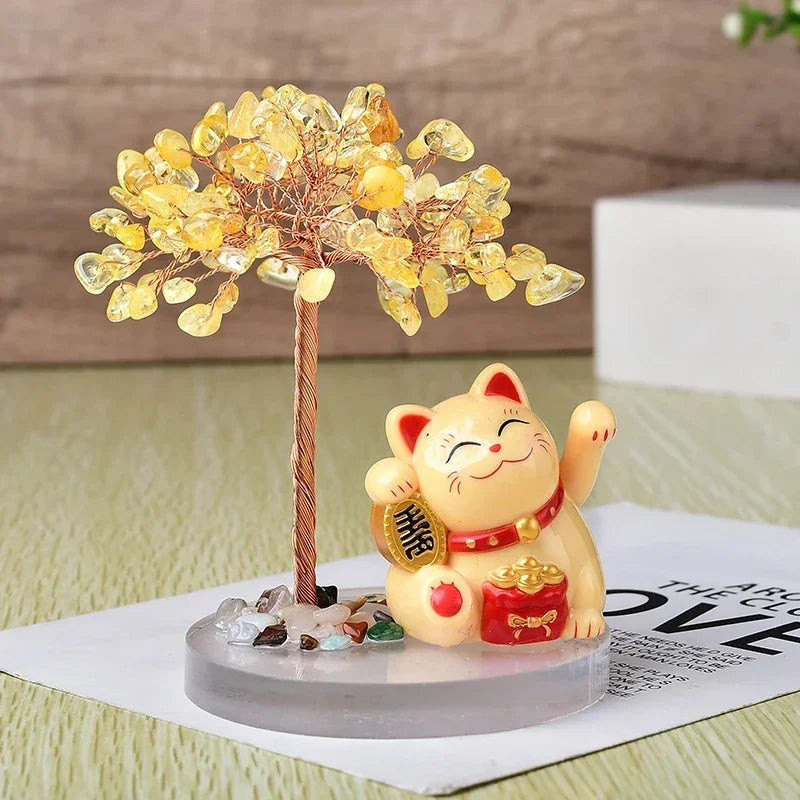 Maneki Neko et son arbre de vie "Topaz"