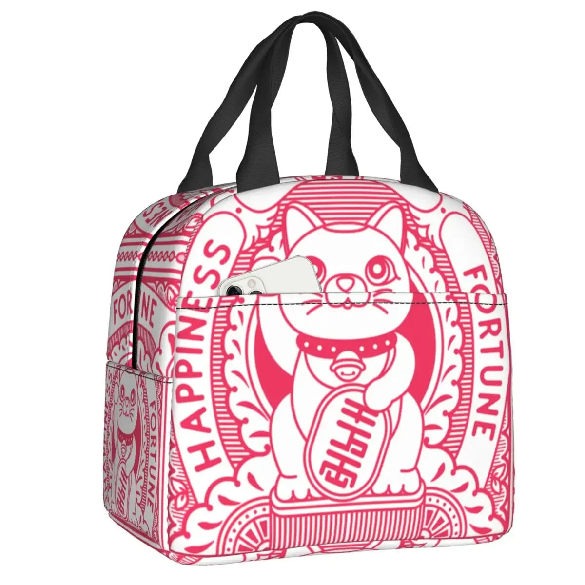 Sac isotherme Maneki Neko Rouge stylé