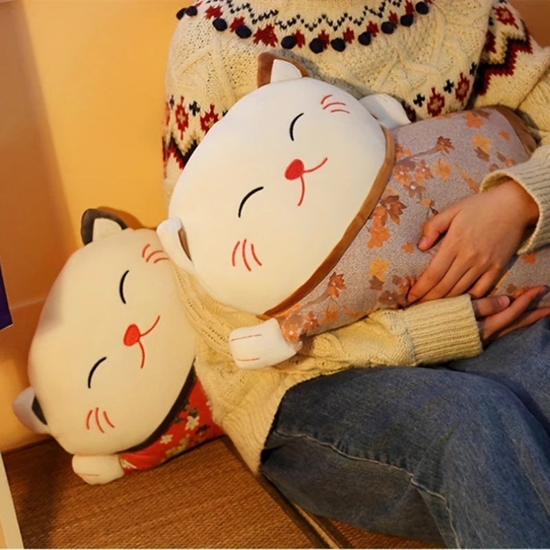 Peluche coussin Maneki Neko