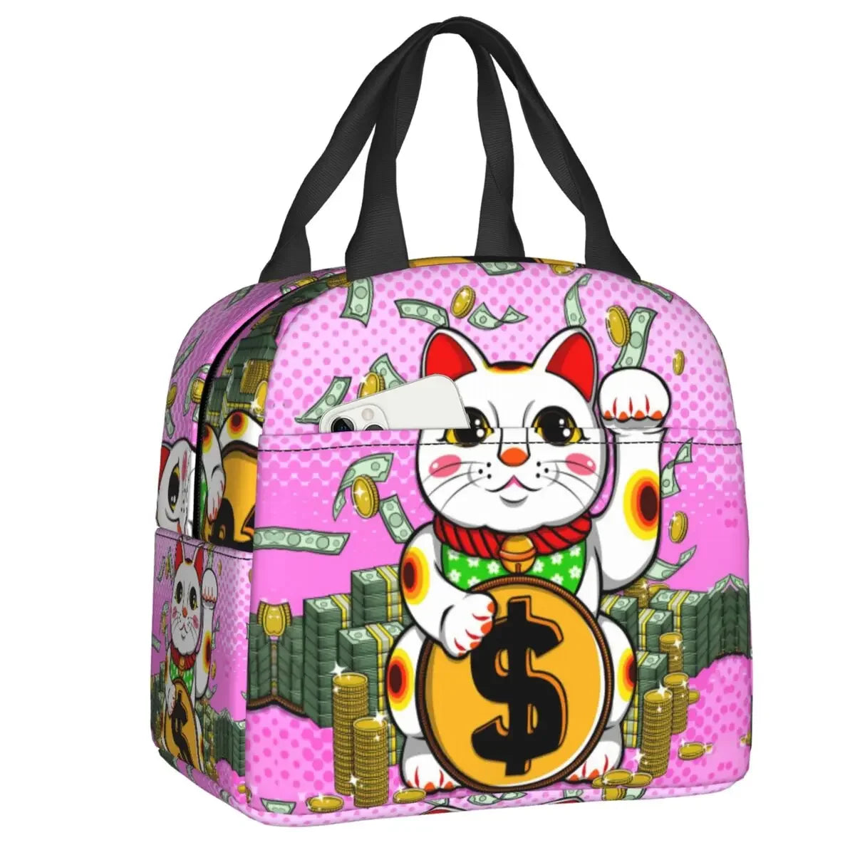 Sac isotherme Maneki Neko Rose & richesse