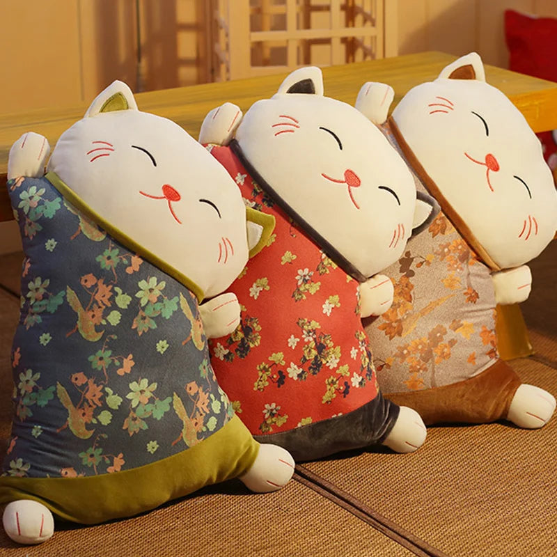 Peluche coussin Maneki Neko