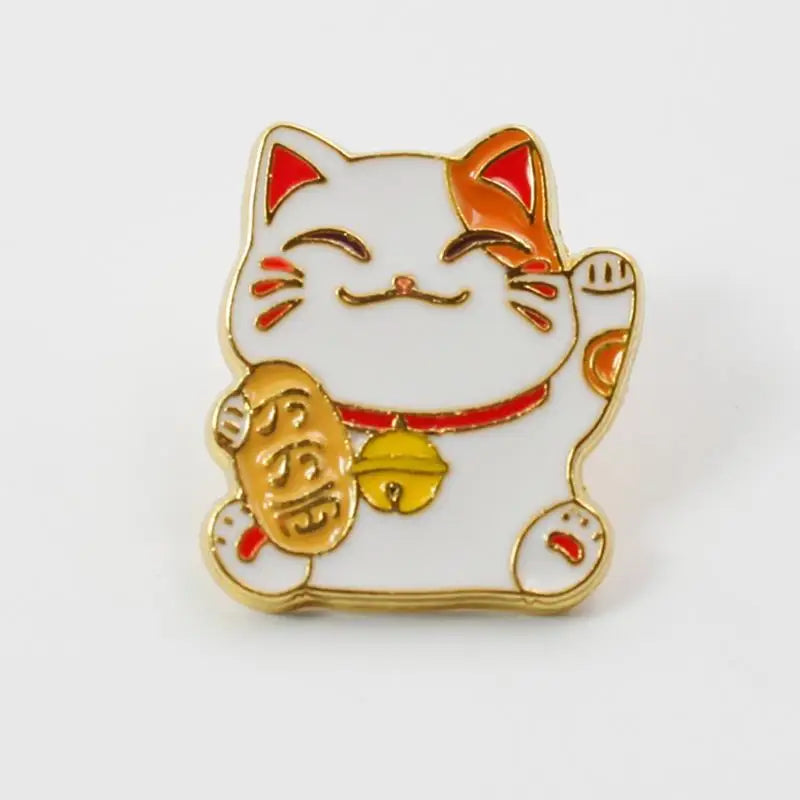 Pins Maneki Neko Rouge patte droite