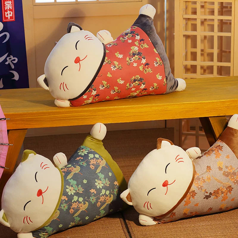 Peluche coussin Maneki Neko