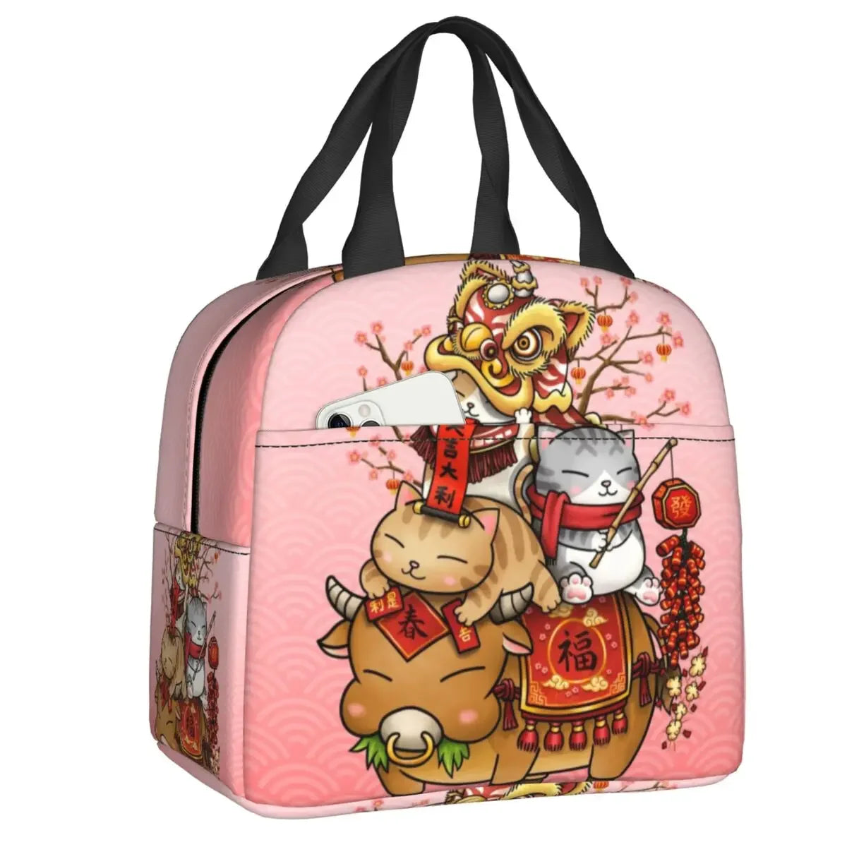 Sac isotherme Maneki Neko Rose original