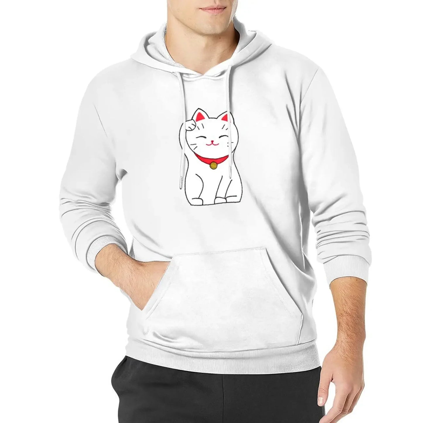 Sweat  à capuche Maneki Neko kawaï