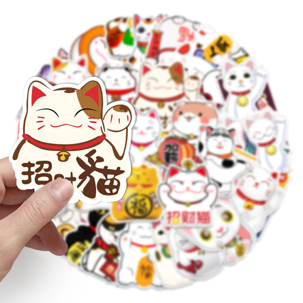 Stickers Maneki Neko Pack 2