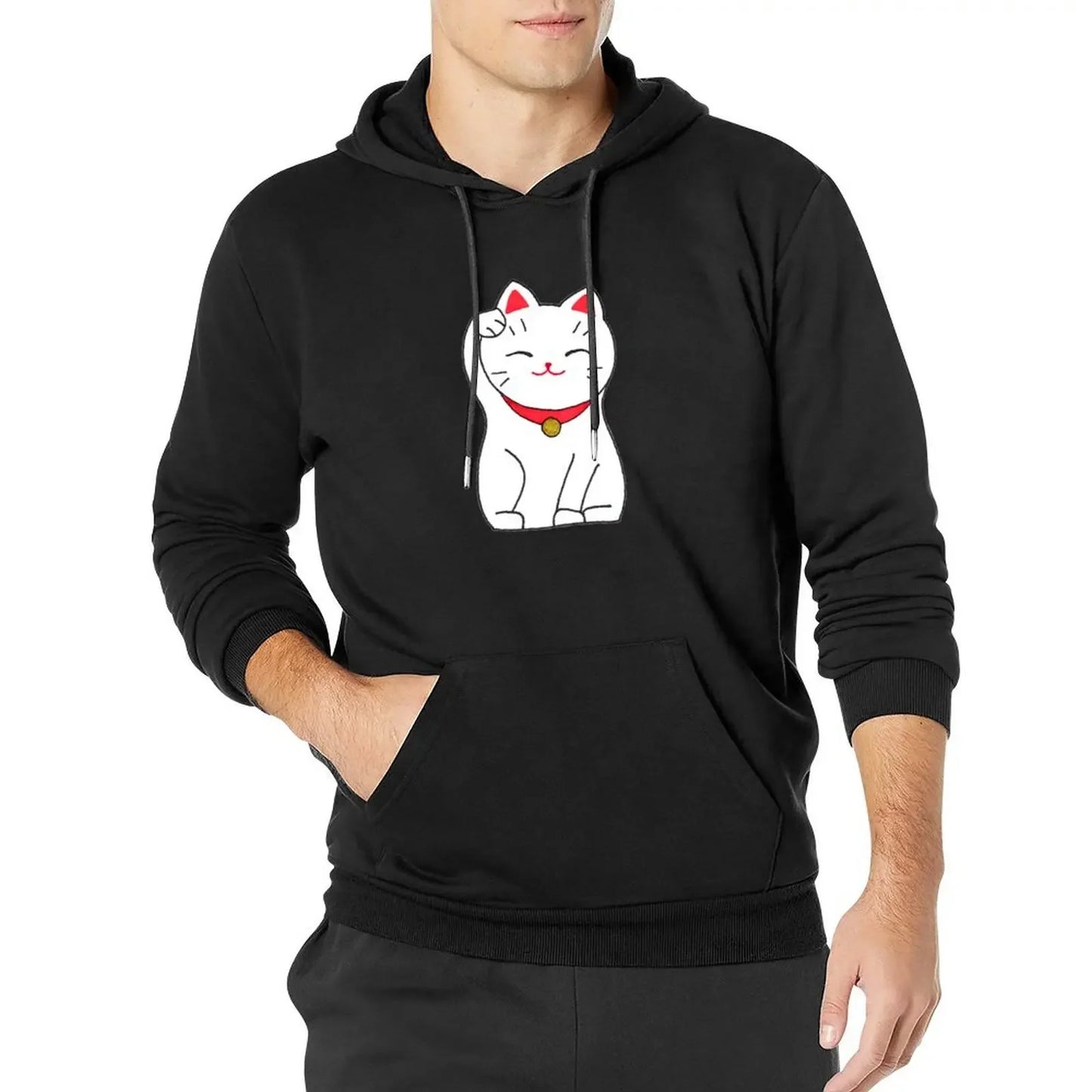 Sweat  à capuche Maneki Neko kawaï