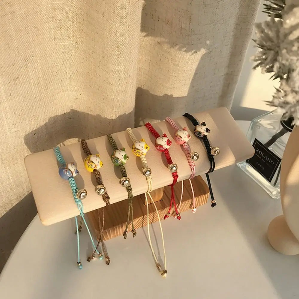 Bracelet Maneki Neko rose