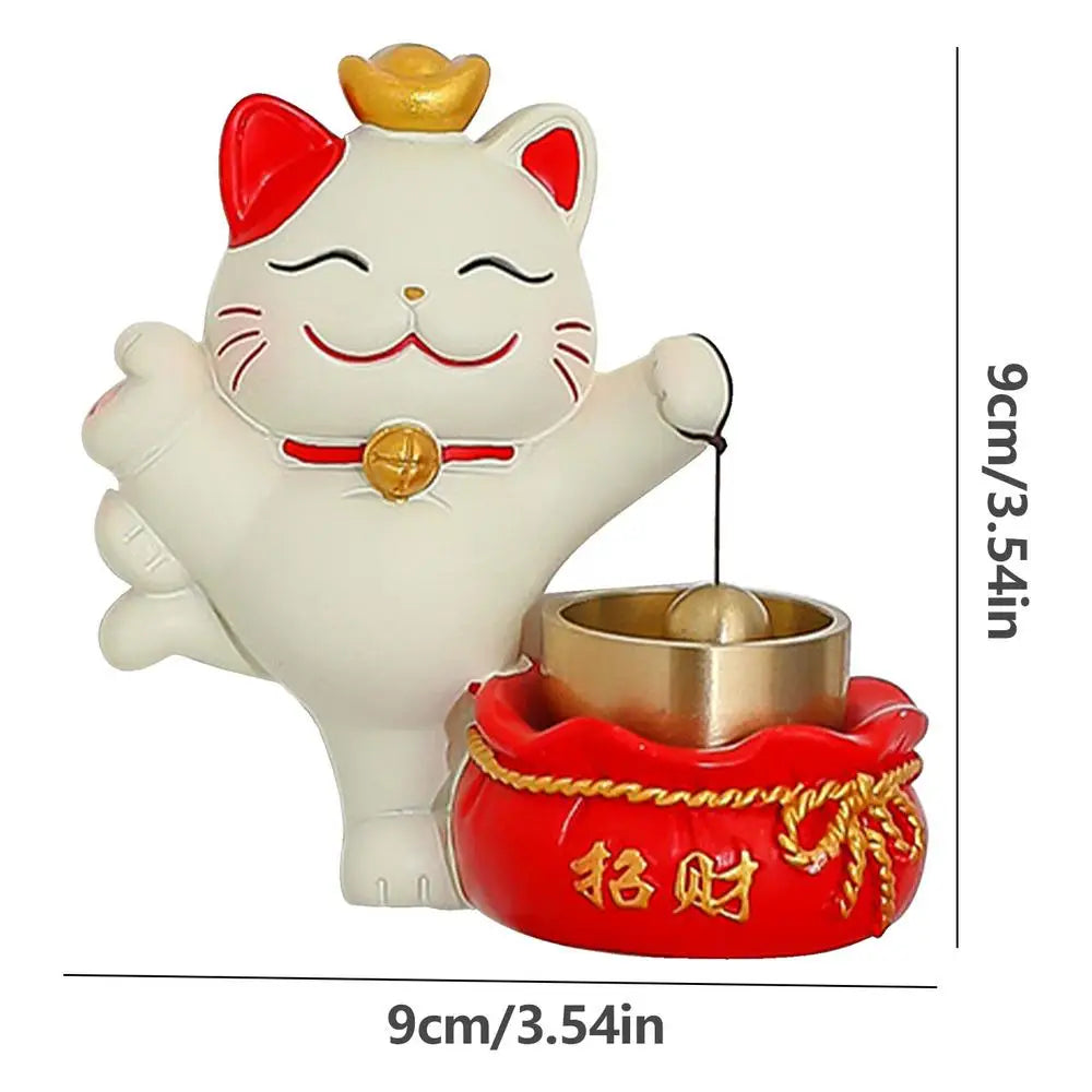 Clochette de porte Maneki Neko acrobate