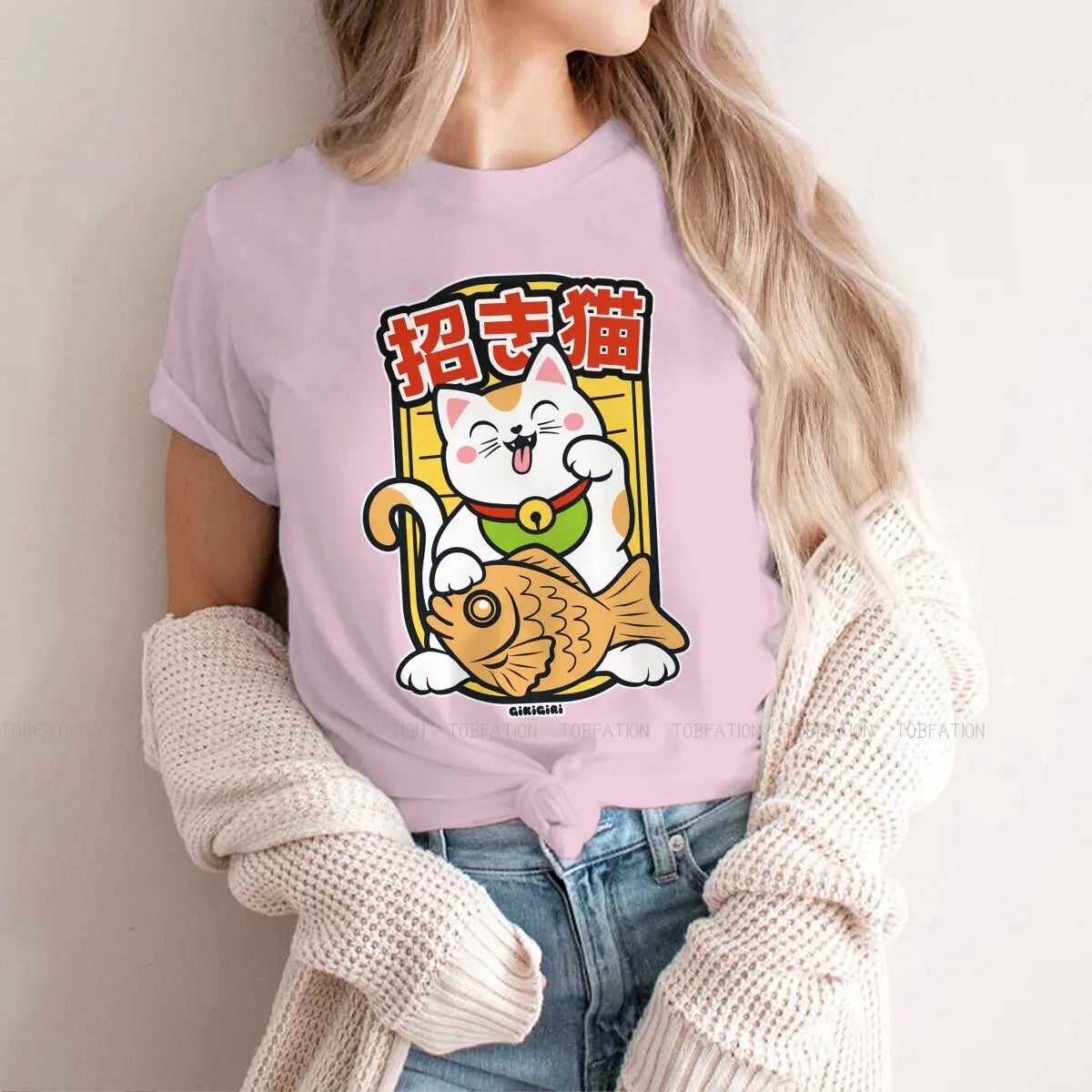 T-shirt Maneki Neko femme