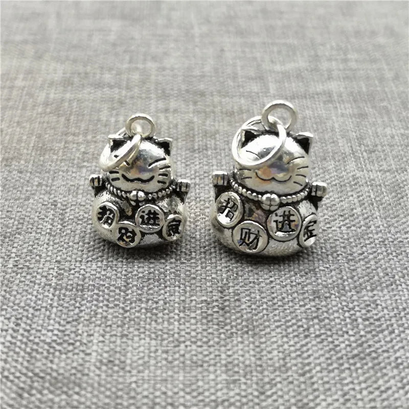 Charms bracelet en argent 925Sterling Maneki Neko
