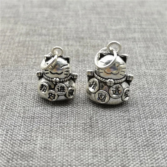 Charms bracelet en argent 925Sterling Maneki Neko