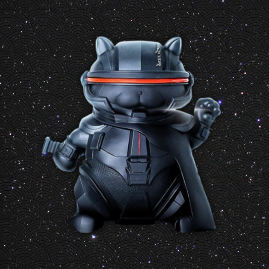 Maneki Neko du futur Cyberpunk Noir