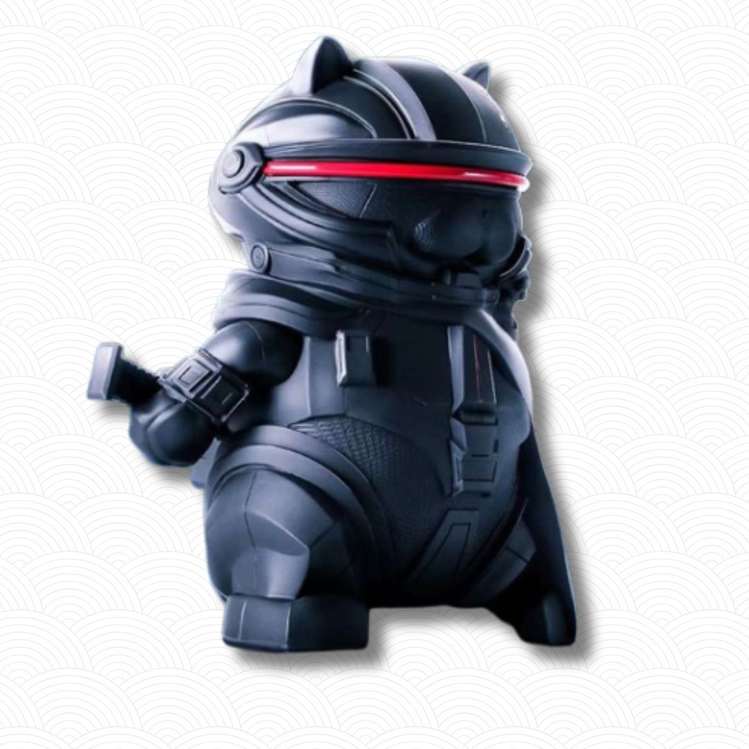 Maneki Neko du futur Cyberpunk Noir