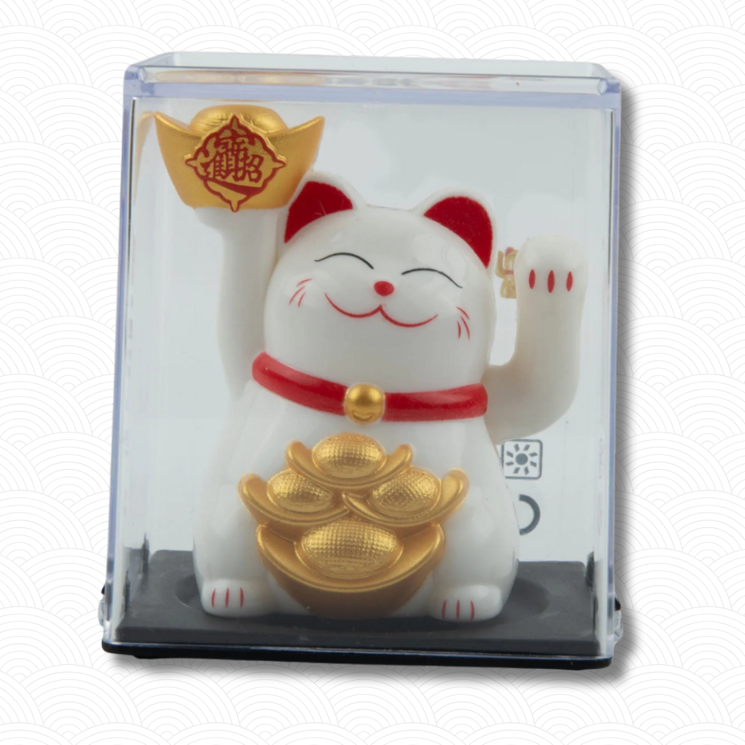 Porte bonheur japonais solaire blanc