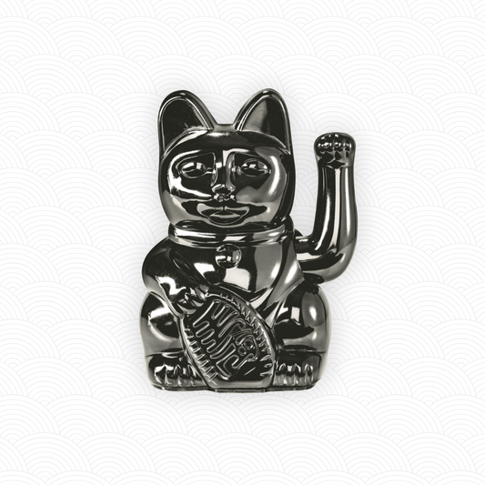 Maneki Neko "Egypt" Noir <br>Lucky cat Glossy Black