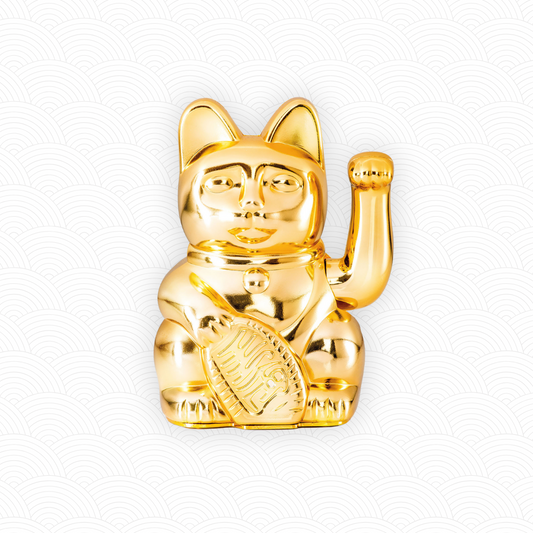 Maneki Neko "Egypt" Doré <br>Lucky cat Glossy Gold
