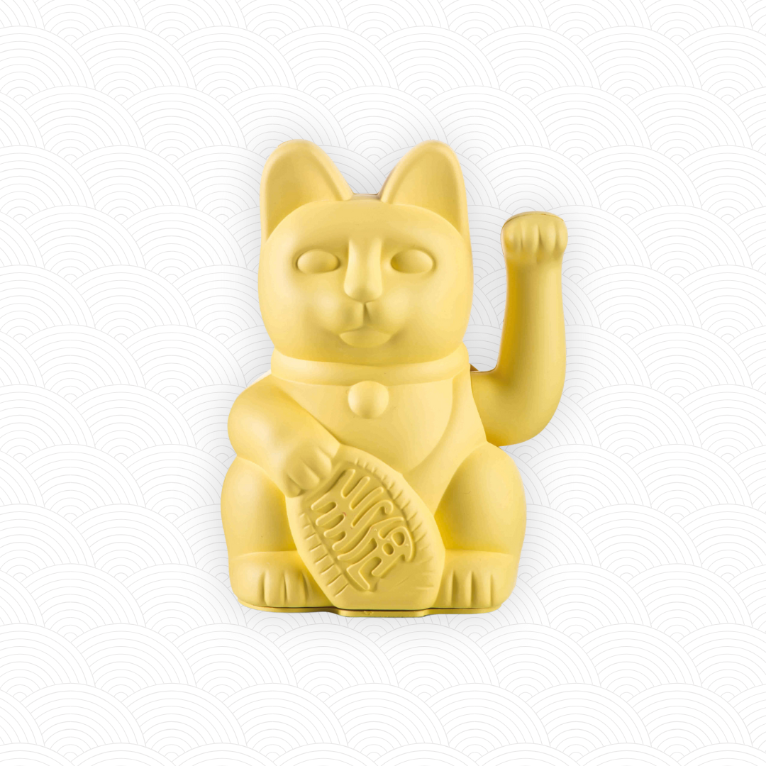 Maneki Neko Jaune design<br>Lucky cat Jaune