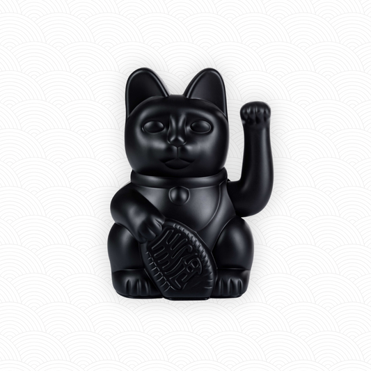 Maneki Neko Noir design<br>Lucky cat Noir
