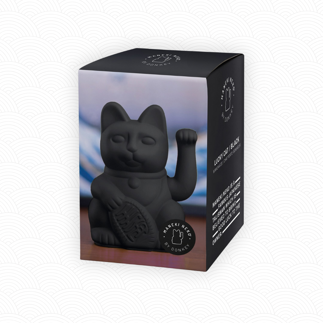 Maneki Neko Noir design<br>Lucky cat Noir