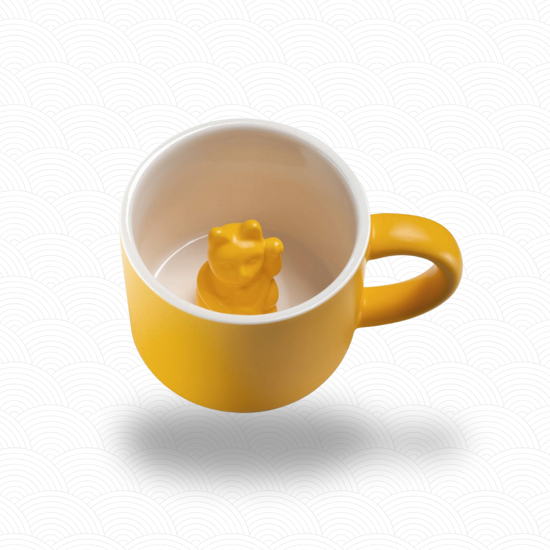 Maneki Neko mug Jaune