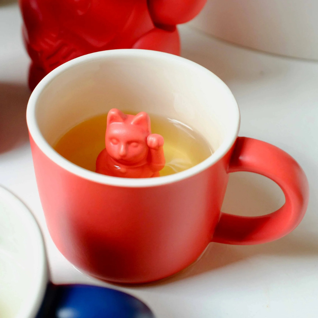 Maneki Neko mug Rouge