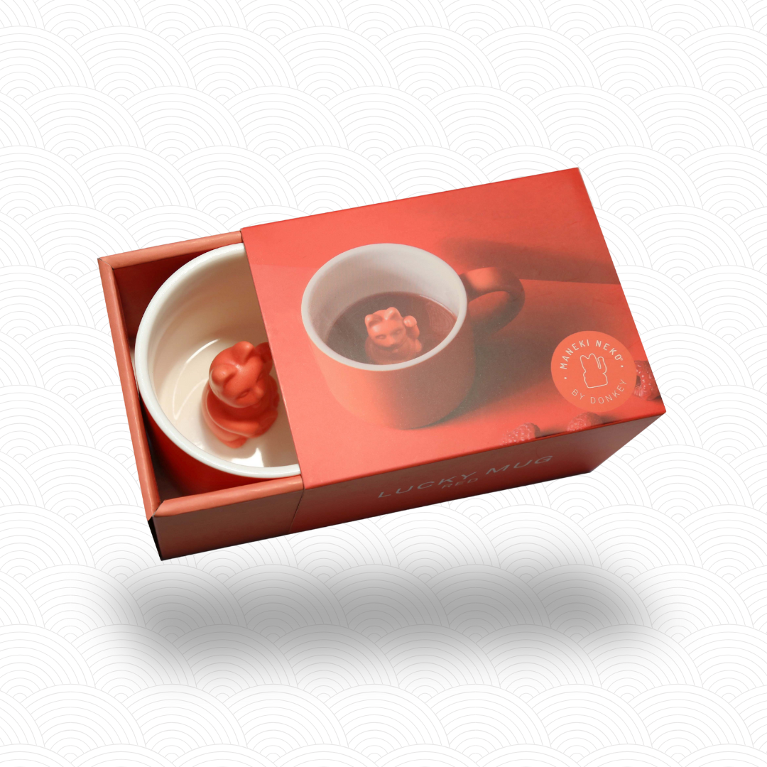 Maneki Neko mug Rouge