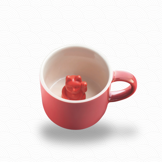 Maneki Neko mug Rouge