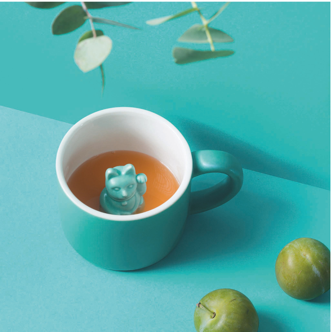 Maneki Neko mug Turquoise