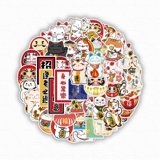 Stickers Maneki Neko Pack 1