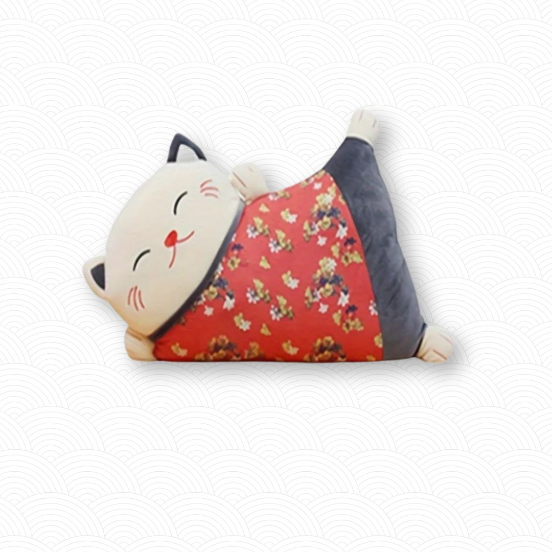 Peluche coussin Maneki Neko